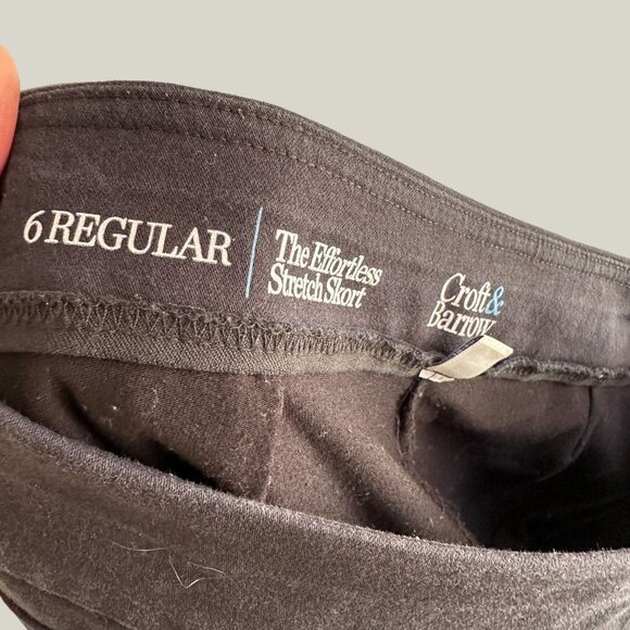 Apt 9 Stretch Women's No Band Zip Up Skirt Size 10  Brown - Picture 6 of 7